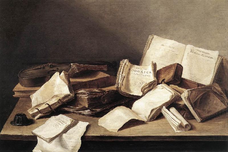 Still-Life of Books sg, HEEM, Jan Davidsz. de